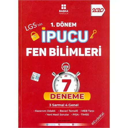 Başka 8. Sınıf LGS 1. Dönem Fen Bilimleri İpucu 7 Deneme