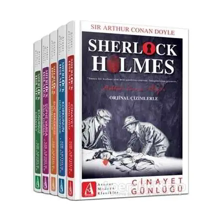 Sherlock Holmes Bütün Hikayeleri (5 Kitap Takım) - Sir Arthur Conan Doyle - Arunas Yayıncılık
