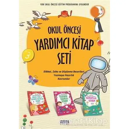 Okul Öncesi Yardımcı Kitap Seti (3 Kitap Takım) - Abdullah Özbek - Çamlıca Çocuk Yayınları