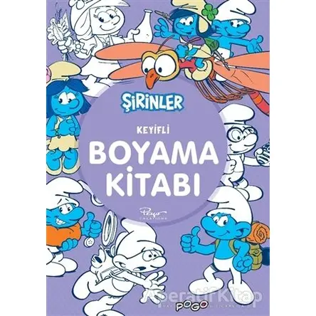 Keyifli Boyama Kitabı - Şirinler - Kolektif - Pogo Çocuk