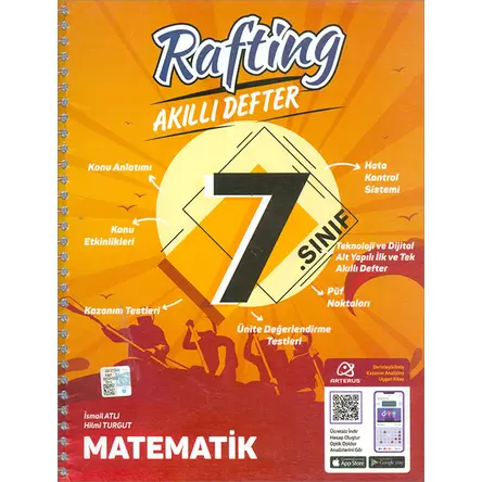 7.Sınıf Matematik Rafting Akıllı Defter (Kampanyalı) FikriBilim Yayınları