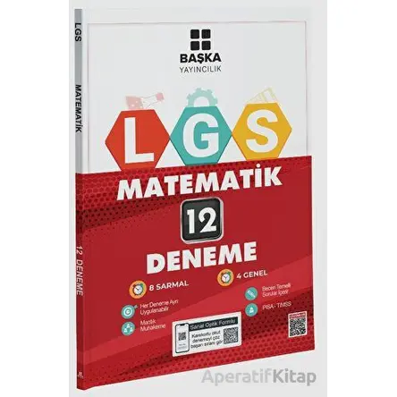 8.Sınıf LGS Matematik 12 Deneme (Kampanyalı) Başka Yayıncılık