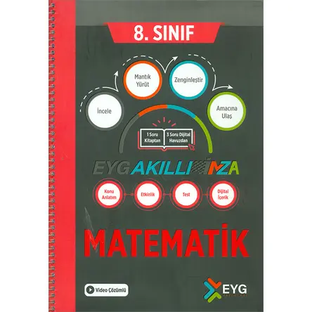 8.Sınıf LGS Matematik İmza Akıllı Defter (Kampanyalı) EYG Yayınları
