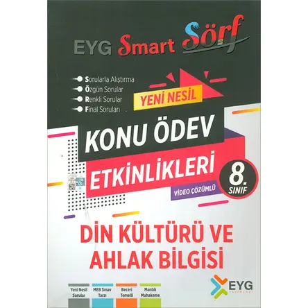 8.Sınıf Din Kültürü ve Ahlak Bilgisi Konu Ödev Testleri (Kampanyalı) EYG Yayınları