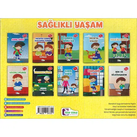 Sağlıklı Yaşam (10 Adet Hikaye Kitabı) Mor Elma
