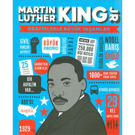 Martin Luther King (Grafiklerle Büyük Yaşamlar) Mor Elma