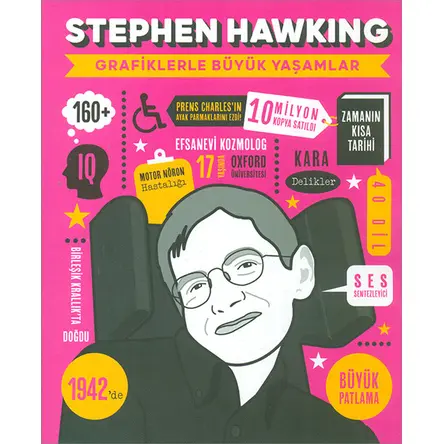 Stephen Hawking (Grafiklerle Büyük Yaşamlar) Mor Elma