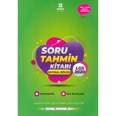 LGS Soru Tahmin Kitabı Sayısal Bölüm (Kampanyalı) Başka Yayıncılık