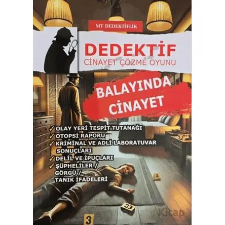 Dedektiflik Cinayet Çözme Oyunu - Balayında Cinayet - MT Dedektif Yayınları