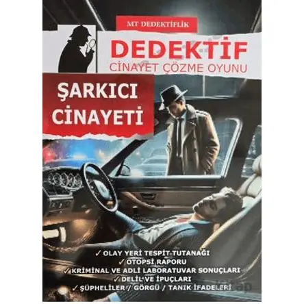 Dedektiflik Cinayet Çözme Oyunu - Şarkıcı Cinayeti - MT Dedektif Yayınları