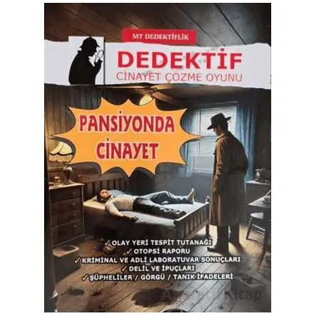 Dedektiflik Cinayet Çözme Oyunu - Pansiyonda Cinayet - MT Dedektif Yayınları