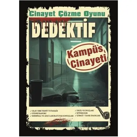 Cinayet Çözme Oyunu Dedektif - Kampüs Cinayeti - MT Dedektif Yayınları