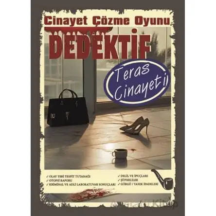 Cinayet Çözme Oyunu Dedektif - Teras Cinayeti - MT Dedektif Yayınları