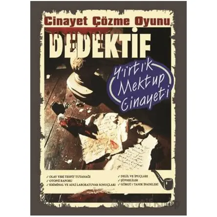 Cinayet Çözme Oyunu Dedektif - Yırtık Mektup Cinayeti - MT Dedektif Yayınları