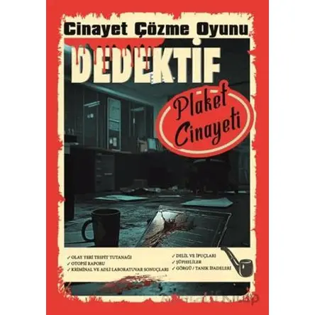 Cinayet Çözme Oyunu Dedektif - Plaket Cinayeti - MT Dedektif Yayınları