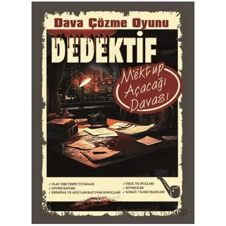 Cinayet Çözme Oyunu Dedektif - Mektup Açacağı Cinayeti - MT Dedektif Yayınları