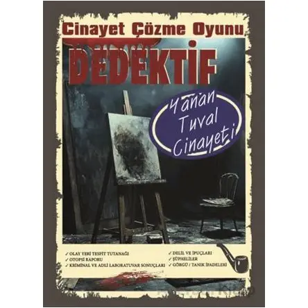 Cinayet Çözme Oyunu Dedektif - Yanan Tuval Cinayeti - MT Dedektif Yayınları