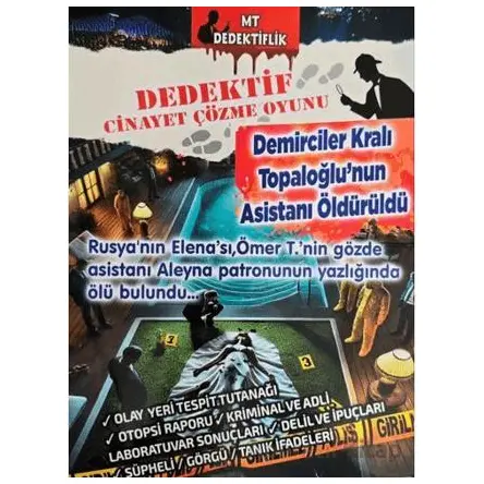 Dedektif Cinayet Çözme Oyunu - Demriciler Kralı - MT Dedektif Yayınları