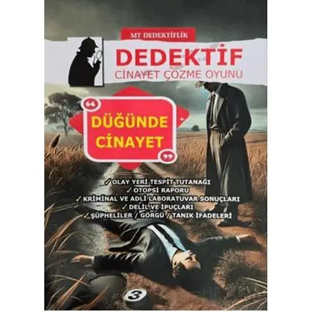 Dedektiflik Cinayet Çözme Oyunu - Düğünde Cinayet - MT Dedektif Yayınları
