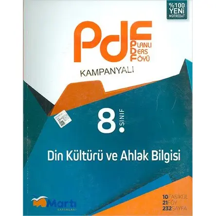 Martı Kampanyalı 8.Sınıf Din Kültürü ve Ahlak Bilgisi PDF Planlı Ders Föyü