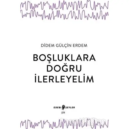 Boşluklara Doğru İlerleyelim - Didem Gülçin Erdem - Edebi Şeyler
