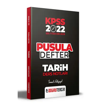 Doğru Tercih 2022 KPSS Tarih Pusula Defter Ders Notları