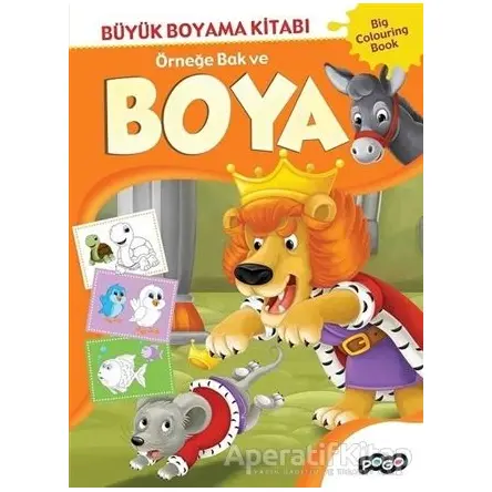 Büyük Boyama Kitabı 3 (Turuncu) - Kolektif - Pogo Çocuk