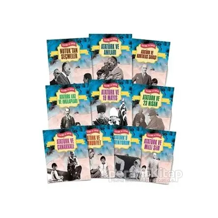 Atatürk ve Çocuk Seti (10 Kitap Takım) - Neriman Şimşek - Yılmaz Basım