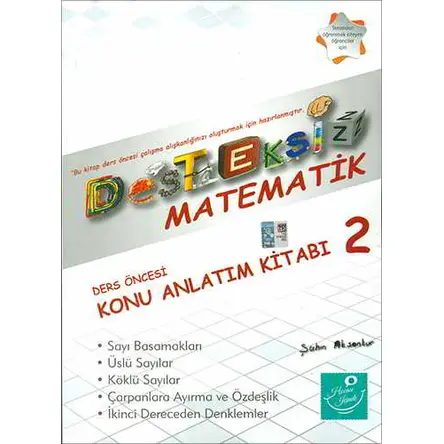 Kartezyen Desteksiz Matematik 2 Ders Öncesi Konu Anlatım Kitabı
