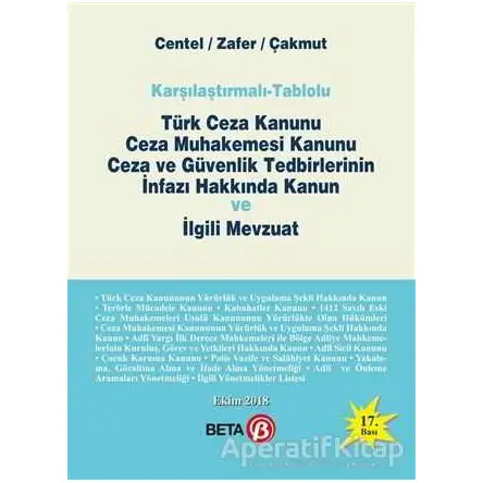 Türk Ceza Kanunu Ceza Muhakemesi Kanunu Ceza ve Güvenlik Tedbirlerinin İnfazı Hakkında Kanun ve İlgi