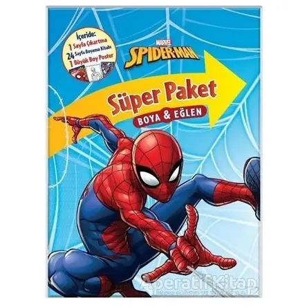Marvel Spider-Man Süper Paket Boya ve Eğlen - Kolektif - Beta Kids