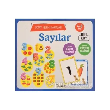 Sayılar 4 - 6 Yaş Dört İşlem Kartlar - Kolektif - Teleskop Popüler Bilim
