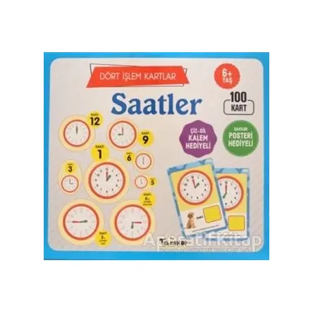 Saatler 6 Yaş Dört İşlem Kartlar - Kolektif - Teleskop Popüler Bilim