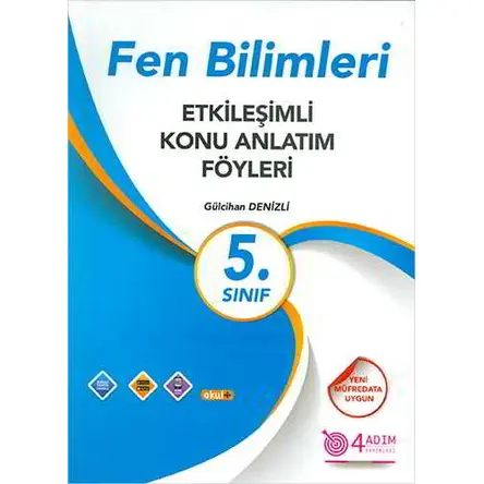 5. Sınıf Fen Bilimleri Etkileşimli Konu Anlatım Föyleri 4 Adım Yayınları (2024 Öncesi Müfredat)