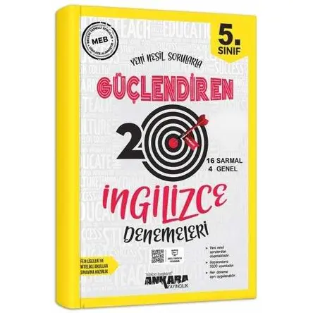 5. Sınıf İngilizce Güçlendiren 20 Deneme ?Ankara Yayıncılık
