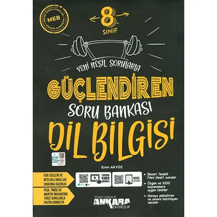 8.Sınıf Güçlendiren Dil bilgisi Soru Bankası Ankara Yayıncılık