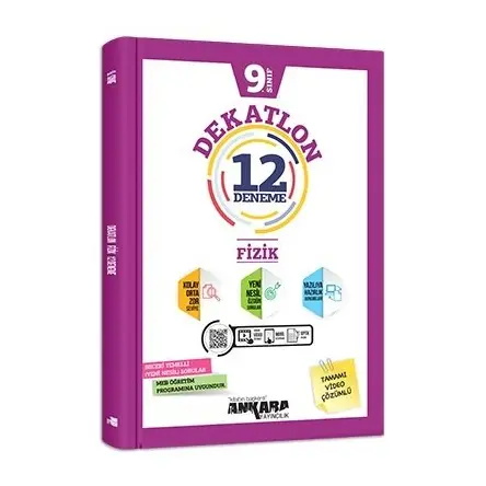 9. Sınıf Fizik Dekatlon 12 Deneme Ankara Yayıncılık