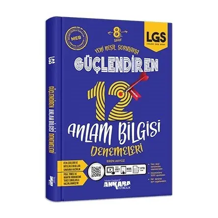 8. Sınıf LGS Anlam Bilgisi Güçlendiren 12 Deneme Ankara Yayıncılık