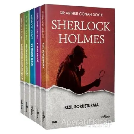 Sherlock Holmes Seri (5 Kitap Takım) - Sir Arthur Conan Doyle - Yediveren Yayınları