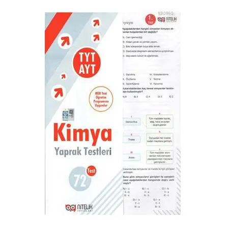 Nitelik TYT-AYT Kimya Yaprak Test