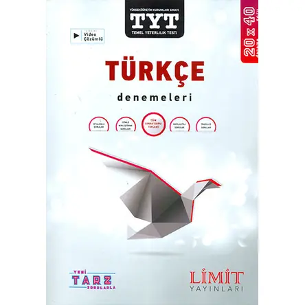 TYT Türkçe Denemeleri Limit Yayınları