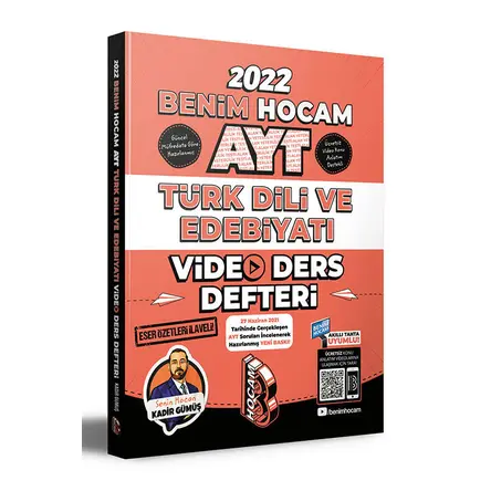 Benim Hocam 2022 AYT Türk Dili ve Edebiyatı Video Ders Defteri