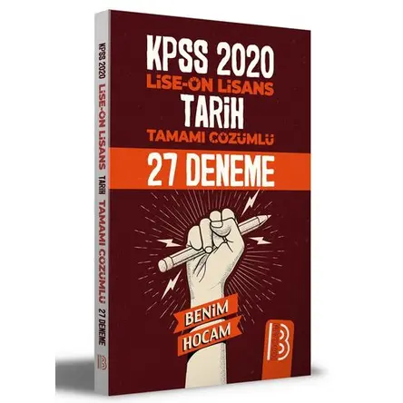 Benim Hocam 2021 KPSS Lise Ön Lisans Tarih Çözümlü 27 Deneme