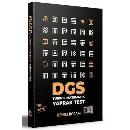 Benim Hocam 2021 DGS Çek Kopart Yaprak Test