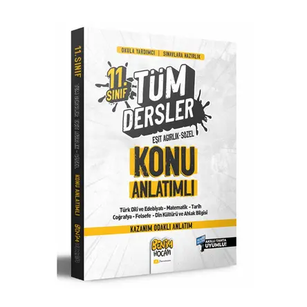 Benim Hocam 11. Sınıf Eşit Ağırlık - Sözel Tüm Dersler Konu Anlatımı