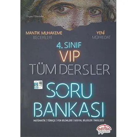 4. Sınıf VIP Tüm Dersler Soru Bankası Test Kitabı Editör Yayınları