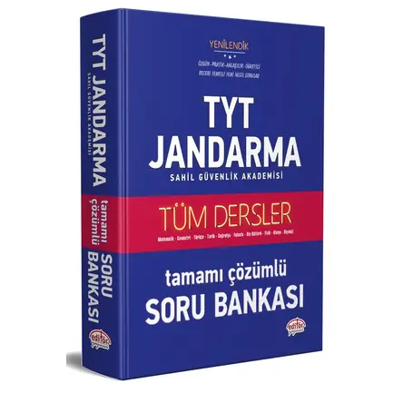 Editör TYT / Jandarma Sahil Güvenlik Akademisi Tüm Dersler Çözümlü Soru Bankası