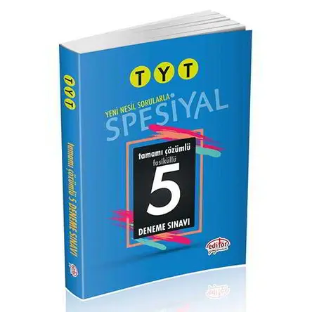 Editör TYT Spesiyal Tamamı Çözümlü 5 Deneme Sınavı Fasiküllü (Kampanyalı)