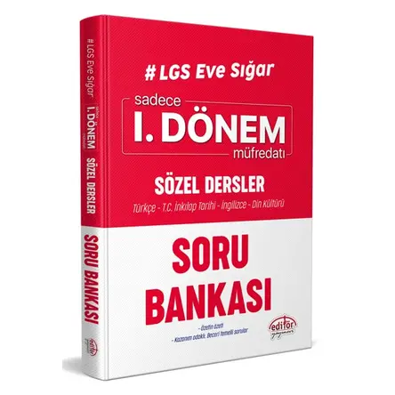 Editör LGS 1.Dönem Sözel Dersler Soru Bankası (Kampanyalı)