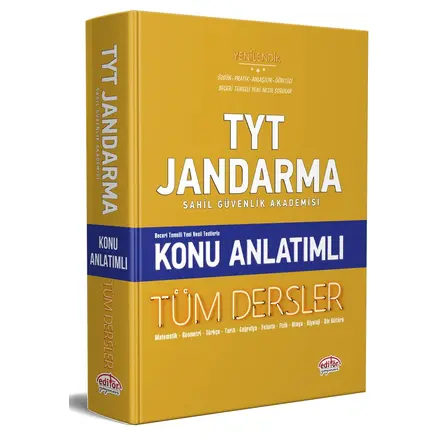 Editör TYT / Jandarma Sahil Güvenlik Akademisi Konu Anlatımlı Tüm Dersler